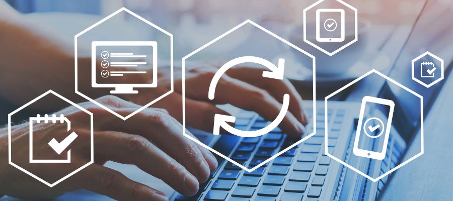 サイトを更新する写真